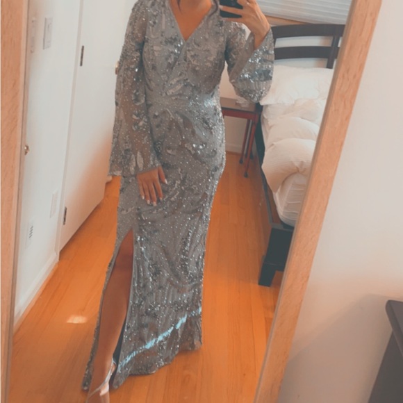 Mac Duggal Beaded Trumpet Gown - Picture 3 of 9